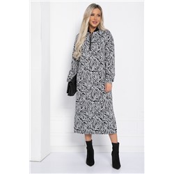Платье Белые ночи (черно-белое) П12305-19