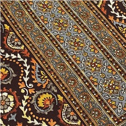 PUNJABI KUDI Long Kurti Suit - Купон для пошива костюма, цвет КОРИЧНЕВЫЙ (отрез ткани для пошива Длинной туники (курты), штанов и накидки), Shiv Gori, 1 шт.