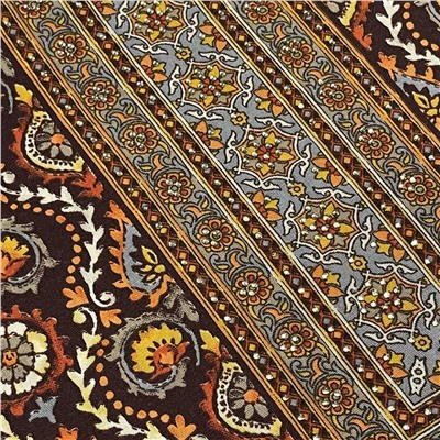 PUNJABI KUDI Long Kurti Suit - Купон для пошива костюма, цвет КОРИЧНЕВЫЙ (отрез ткани для пошива Длинной туники (курты), штанов и накидки), Shiv Gori, 1 шт.