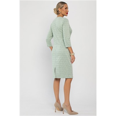 Платье Леди Мери НЬЮ (бежево-салатовое) П13667-19М