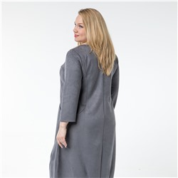 Платье, бархатное полотно, серый