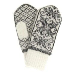 Варежки женские "Паук и снежинки" ПП 3237-1