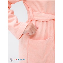 Женский халат с капюшоном персиковый МЗ-06 (32)