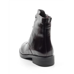 XH-FT285-906-2M COFFEE Ботинки женские (натуральная кожа, натуральный мех) размер 34