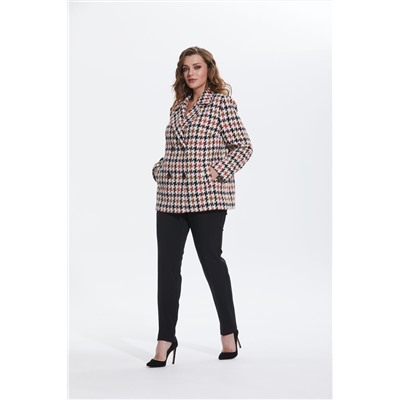 Alani Collection 1770 коричневая_клетка, Брюки,  Жакет