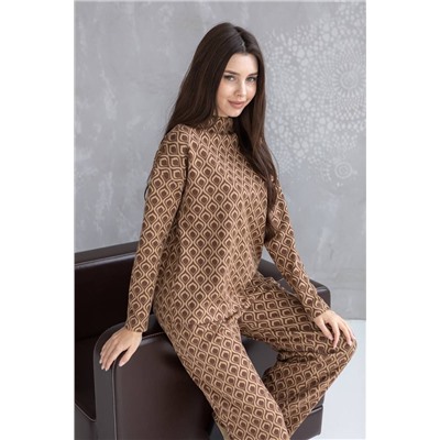 Ivera 6037 коричневый, песок, Брюки,  Джемпер
