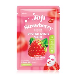 STRAWBERRY Revitalizing Mask, Joji (КЛУБНИКА восстанавливающая тканевая маска, Джоджи), 30 г. (1 шт.)