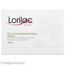 Матирующие салфетки для лица Lorilac Жасмин 100шт