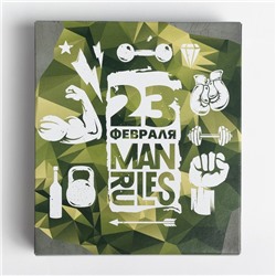 Полотенце махровое "С 23 февраля" 30х70 см 100% хлопок, 370гр/м2