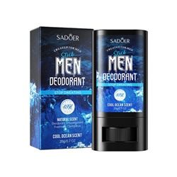 Мужской твердый дезодорант-стик Sadoer, 20 гр.