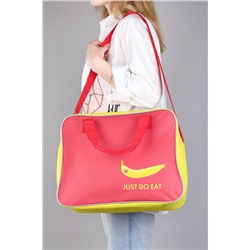 Сумка для спорта, JUST DO EAT, розовый/желтый (МО-0735) 38x29x20 см НАТАЛИ #1033027
