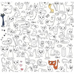 "Котомания" плакат-раскраска