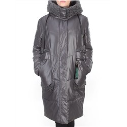 21-985 DARK GRAY Пальто зимнее женское AIKESDFRS (200 гр. холлофайбера) размеры 48-50-52-54-56-58