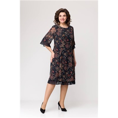 Moda Versal П2202 т.синий+горох, Платье