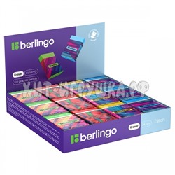 Ластик пластиковый держатель с печатью, 45*32*11 мм "Glitch" в ассортименте Berlingo BLc_00S14, BLc_00S14