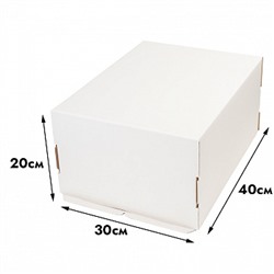 Коробка для торта 30*40*20 см, без окна