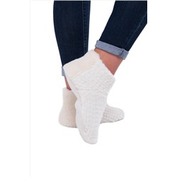 Носочки КОМБИ "БУКЛЕ" цвет ВАНИЛЬ