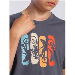 Футболка "Трюк" серый