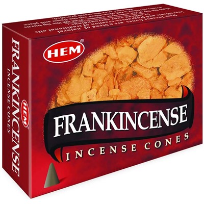 Hem Incense CONES FRANKINCENSE (Благовония конусы ЛАДАН, Хем), уп. 10 конусов.