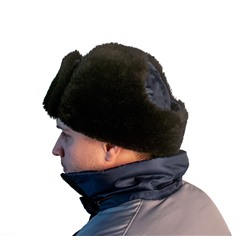 Шапка "Антифрост" т-синяя, тк.Оксфорд, подкл. бязь (универс.размер 56-62)