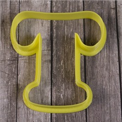 Вырубка для пряника "буква Т" пластик, 8 см