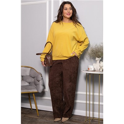 Брюки вельветовые Брауни (коричневые) Б14442-25М