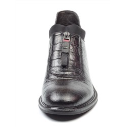 C422-1 BLACK Ботинки женские (натуральная кожа, байка) размер 38