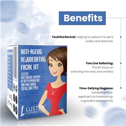 ANTI-AGEING Rejuvenating Facial Kit, Luster (АНТИВОЗРАСТНОЙ омолаживающий набор для ухода за лицом, Ластер), 1 уп. (45 г.)
