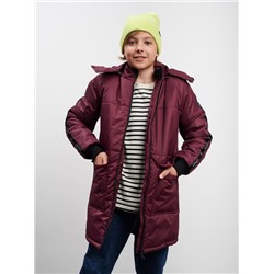 Полупальто мембрана для мальчика бордо