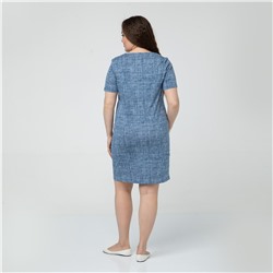 Платье, трикотаж, голубой