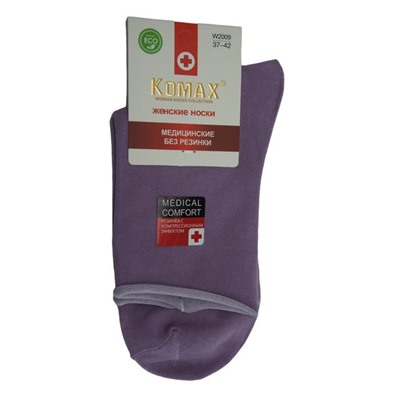 Носки  Жен.   Р-р 37-42 KOMAX (88% хлопок,10% полиам.,2% лайкра) Разноцв. W2009