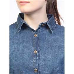 A62002 Рубашка джинсовая женская (100 % хлопок) размер S - 42-44 российский