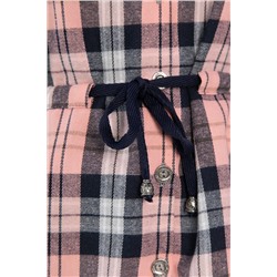 Рубашка хлопковая Джанет (персик/синий) Б14275-4М