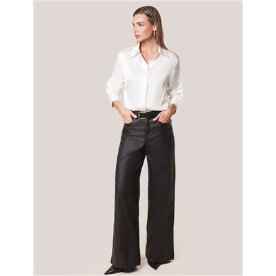 Блузка из сатина с эластаном