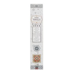 Goloka VANILLA Masala Incense (Высококачественные индийские пыльцовые благовония ВАНИЛЬ, Голока), 15 г.