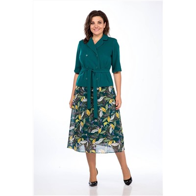 Lady Style Classic 2670 изумрудный, Юбка,  Жакет
