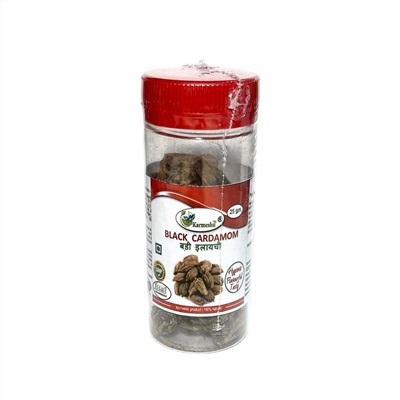 CARDAMOM, Karmeshu (КАРДАМОН ЧЁРНЫЙ ЦЕЛЫЙ, Кармешу), БАНКА, 25 г.