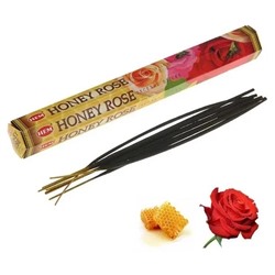 Hem Incense Sticks HONEY-ROSE (Благовония МЕД-РОЗА, Хем), уп. 20 палочек.