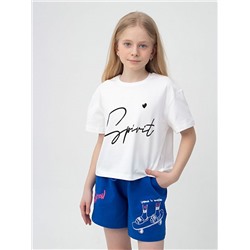 10380 ультрамарин Шорты для девочек (122-140)