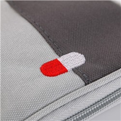 Аптечка дорожная, 14х11х2 см, серая