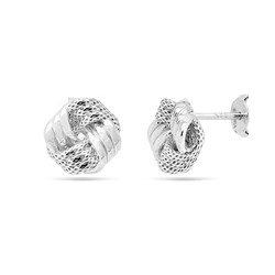 Серьги из серебра без вставки, МЦВА129