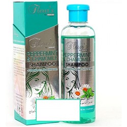 Fleur's PEPPERMINT & CHAMOMILE Shampoo, Hemani (Шампунь МЯТА И РОМАШКА, для гладкости и блеска волос, Хемани), 350 мл. - СРОК ГОДНОСТИ ДО 31 МАЯ 2025 ГОДА