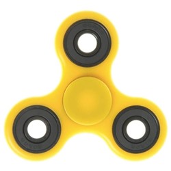 Антистресс Hand Spinner Спиннер 8см желтый с черными вставками SH 999371