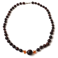 Бусы из дерева шарик 56см SH 500319