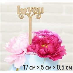 Топпер «Love» деревянный