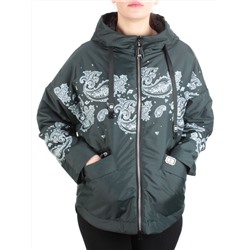 ZW-2312-C DARK GREEN Куртка демисезонная женская BLACK LEOPARD (100 гр.синтепон) размер 50/52 российский