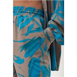 DAVA 167 серый-голубой, Брюки,  Блуза