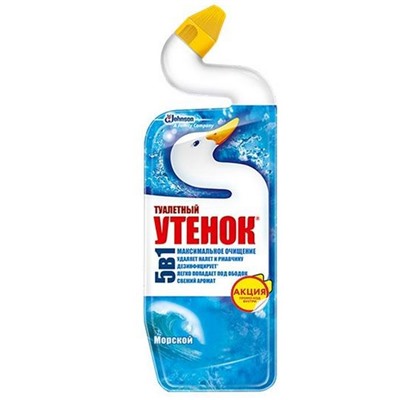 ТУАЛЕТНЫЙ УТЕНОК Ср-во д/туалета 900мл  Морской АКЦИЯ! СКИДКА 15%