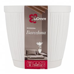 Горшок для цветов InGreen BARCELONA 9,6 л, 270 мм IG623210006 белый