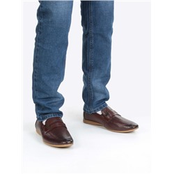 C150-2 BROWN Полуботинки мужские (натуральная кожа) размер